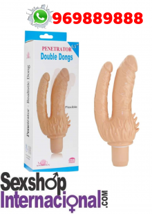 VIBRADOR DOBLE PENE-DE SILICONA-SEXSHOP MIRAFLORES 981196979 